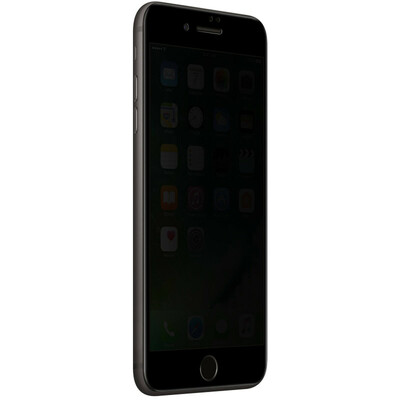 Microsonic Apple iPhone 8 Invisible Privacy Kavisli Ekran Koruyucu Siyah