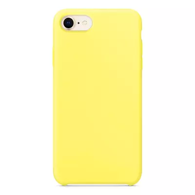 Microsonic Apple iPhone 8 Kılıf Liquid Lansman Silikon Güneş Sarısı