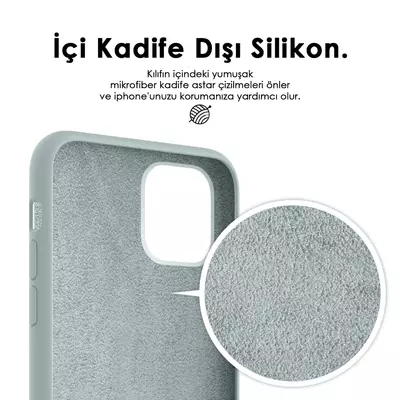 Microsonic Apple iPhone 8 Kılıf Liquid Lansman Silikon Kantaron Mavisi