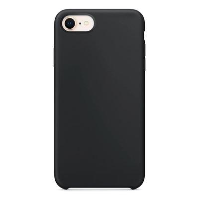 Microsonic Apple iPhone 8 Kılıf Liquid Lansman Silikon Siyah