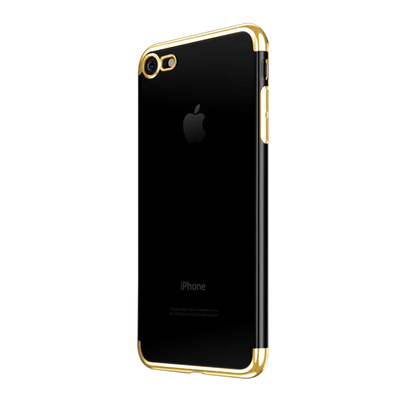 Microsonic Apple iPhone 8 Kılıf Skyfall Transparent Clear Gold