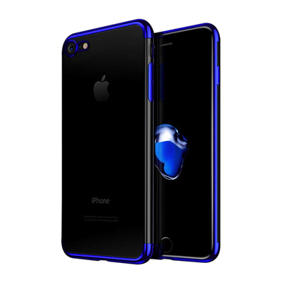 Microsonic Apple iPhone 8 Kılıf Skyfall Transparent Clear Mavi