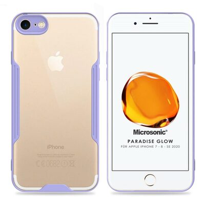 Microsonic Apple iPhone 8 Kılıf Paradise Glow Lila