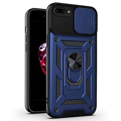 Microsonic Apple iPhone 8 Plus Kılıf Impact Resistant Lacivert