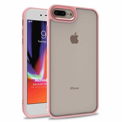 Microsonic Apple iPhone 8 Plus Kılıf Bright Planet Rose Gold