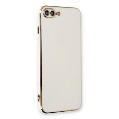 Microsonic Apple iPhone 8 Plus Kılıf Olive Plated Beyaz