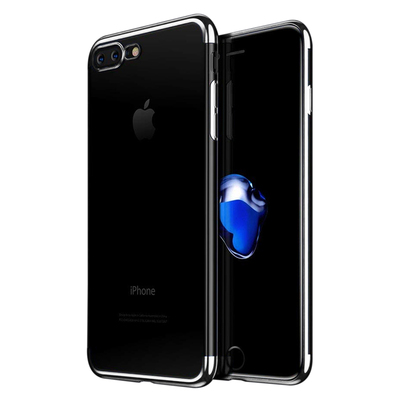 Microsonic Apple iPhone 8 Plus Kılıf Skyfall Transparent Clear Gümüş