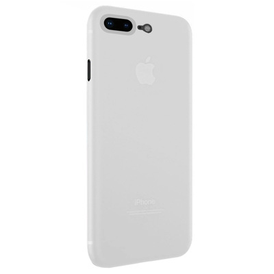 Microsonic Apple iPhone 8 Plus Kılıf Peipe Matte Silicone Beyaz