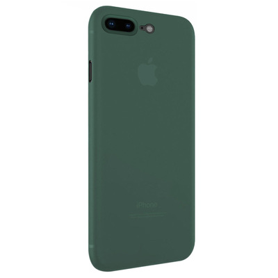 Microsonic Apple iPhone 8 Plus Kılıf Peipe Matte Silicone Yeşil