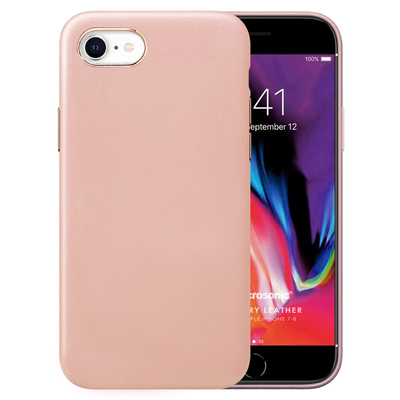 Microsonic Apple iPhone SE 2020 Kılıf Luxury Leather Rose Gold