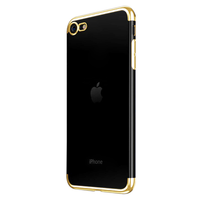 Microsonic Apple iPhone SE 2020 Kılıf Skyfall Transparent Clear Gold