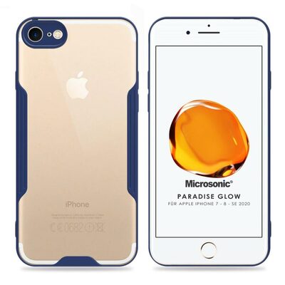 Microsonic Apple iPhone SE 2020 Kılıf Paradise Glow Lacivert