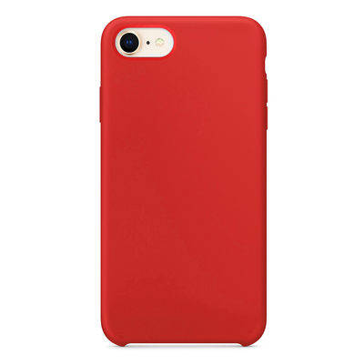 Microsonic Apple iPhone SE 2022 Kılıf Liquid Lansman Silikon Kırmızı