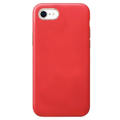 Microsonic Apple iPhone SE 2022 Kılıf Luxury Leather Kırmızı