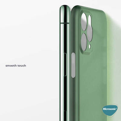 Microsonic Apple iPhone SE 2022 Kılıf Peipe Matte Silicone Yeşil