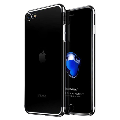 Microsonic Apple iPhone SE 2022 Kılıf Skyfall Transparent Clear Gümüş