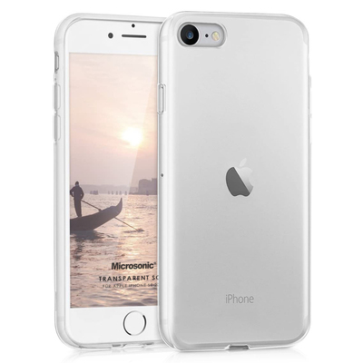 Microsonic Apple iPhone SE 2022 Kılıf Transparent Soft Beyaz