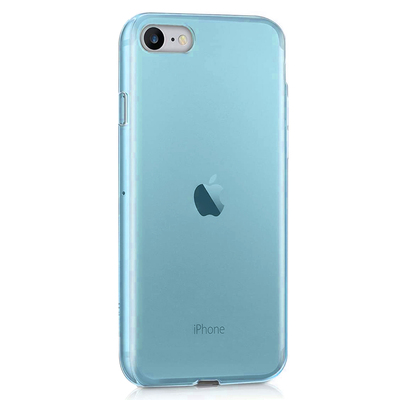 Microsonic Apple iPhone SE 2022 Kılıf Transparent Soft Mavi