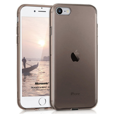 Microsonic Apple iPhone SE 2022 Kılıf Transparent Soft Siyah