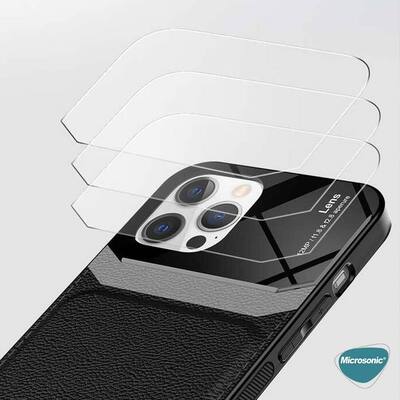 Microsonic Apple iPhone SE 2022 Kılıf Uniq Leather Siyah