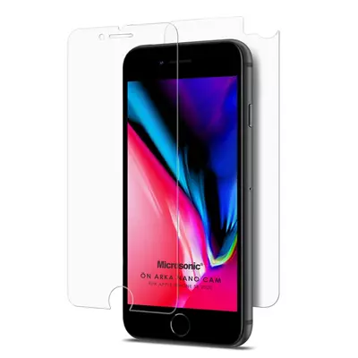 Microsonic Apple iPhone SE 2022 Ön + Arka Nano Cam Ekran Koruyucu