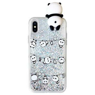 Microsonic Apple iPhone X Kılıf Cute Cartoon Panda