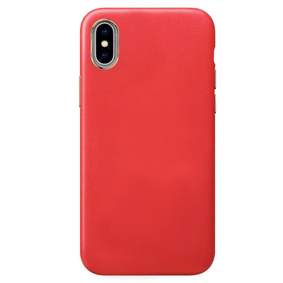 Microsonic Apple iPhone X Kılıf Luxury Leather Kırmızı
