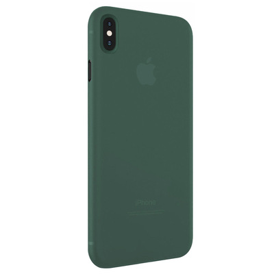 Microsonic Apple iPhone X Kılıf Peipe Matte Silicone Yeşil