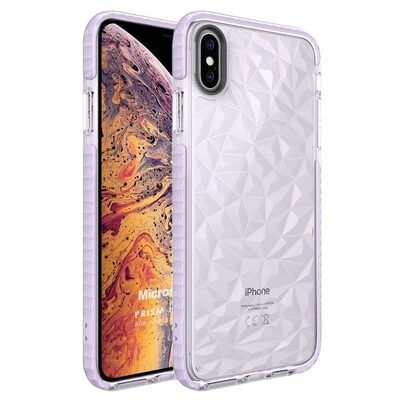 Microsonic Apple iPhone X Kılıf Prism Hybrid Mor