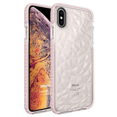 Microsonic Apple iPhone X Kılıf Prism Hybrid Pembe