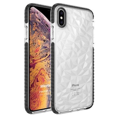 Microsonic Apple iPhone X Kılıf Prism Hybrid Siyah