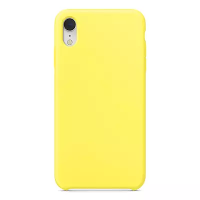 Microsonic Apple iPhone XR Kılıf Liquid Lansman Silikon Güneş Sarısı