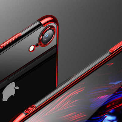 Microsonic Apple iPhone XR Kılıf Skyfall Transparent Clear Rose Gold