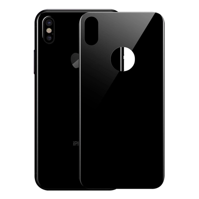 Microsonic Apple iPhone XS Arka Tam Kaplayan Temperli Cam Koruyucu Siyah