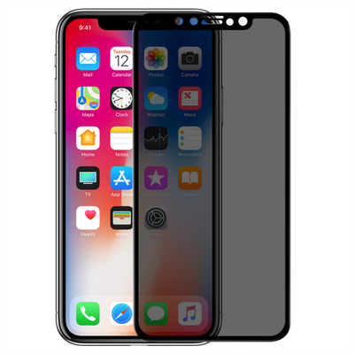 Microsonic Apple iPhone XS Invisible Privacy Kavisli Ekran Koruyucu Siyah