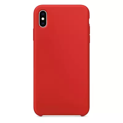 Microsonic Apple iPhone XS Kılıf Liquid Lansman Silikon Kırmızı