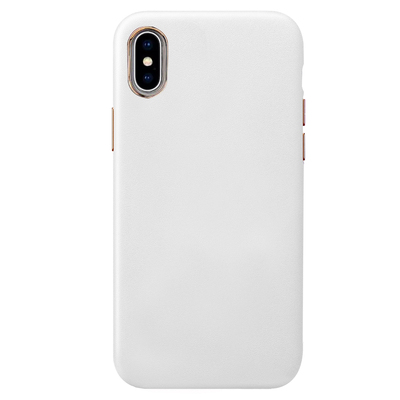 Microsonic Apple iPhone XS Kılıf Luxury Leather Beyaz