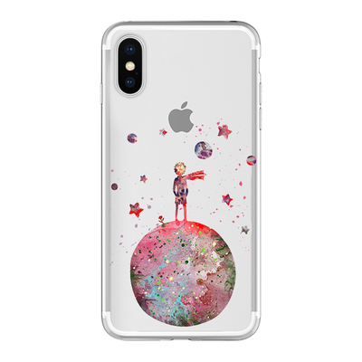 Microsonic Apple iPhone XS Max Desenli Kılıf Küçük Prens Kırmızı
