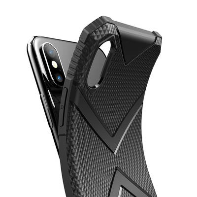Microsonic Apple iPhone XS Max Diamond Shield Kılıf Siyah