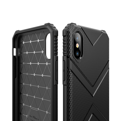 Microsonic Apple iPhone XS Max Diamond Shield Kılıf Siyah