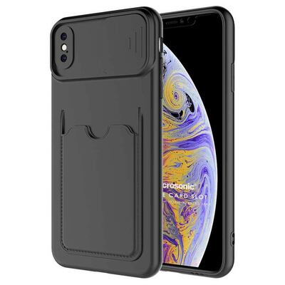 Microsonic Apple iPhone XS Max Kılıf Inside Card Slot Siyah