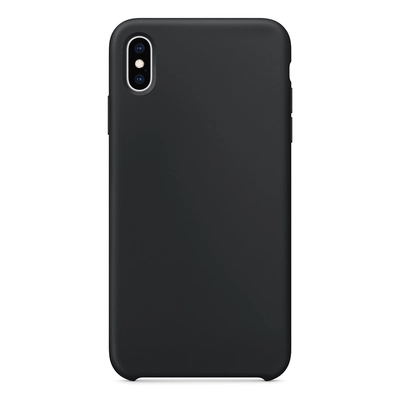 Microsonic Apple iPhone XS Max Kılıf Liquid Lansman Silikon Siyah