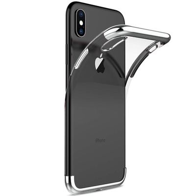 Microsonic Apple iPhone XS Max Kılıf Skyfall Transparent Clear Gümüş