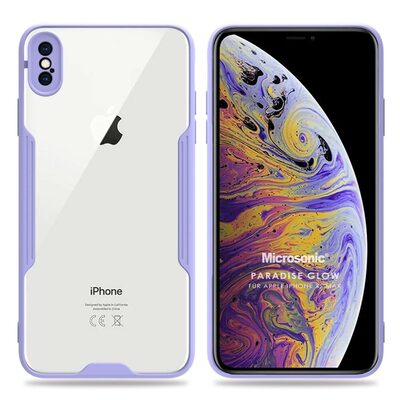 Microsonic Apple iPhone XS Max Kılıf Paradise Glow Lila