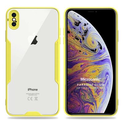 Microsonic Apple iPhone XS Max Kılıf Paradise Glow Sarı