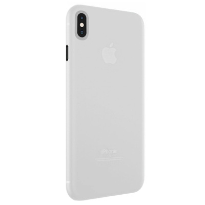 Microsonic Apple iPhone XS Max Kılıf Peipe Matte Silicone Beyaz