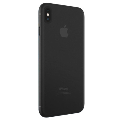 Microsonic Apple iPhone XS Max Kılıf Peipe Matte Silicone Siyah