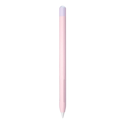 Microsonic Apple Pencil (2. nesil) Kılıf Mat Silikon Lila Pembe