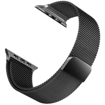 Microsonic Apple Watch 1 38mm Milanese Loop Kordon Siyah