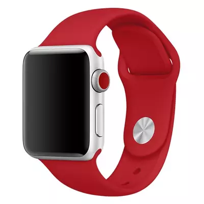 Microsonic Apple Watch Series 2 38mm Silikon Kordon Kırmızı